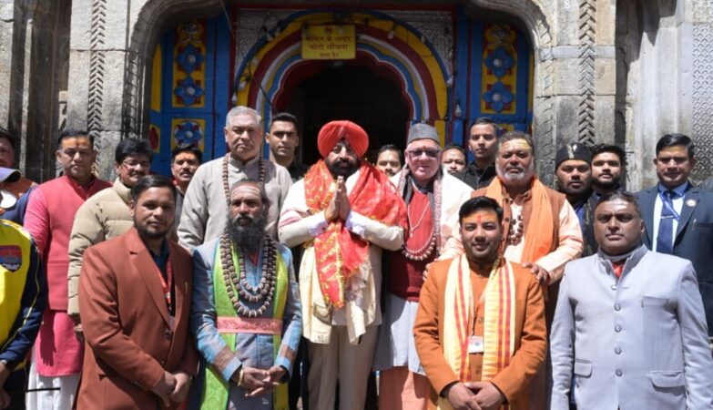 Governor Gurmeet Singh reached Kedarnath Dham