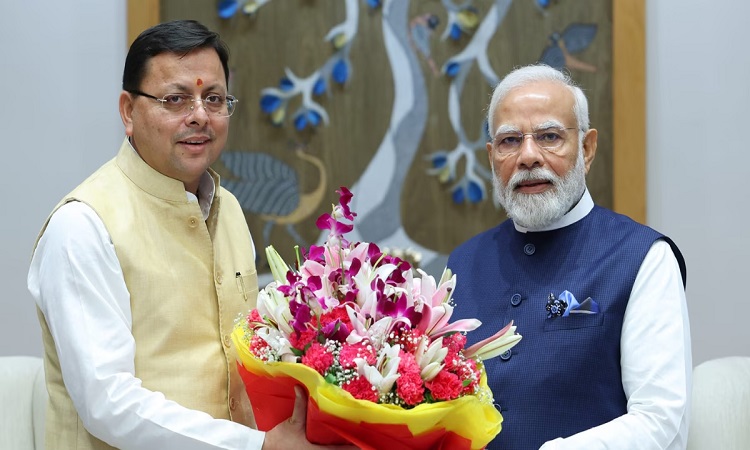 cm dhami-PM Modi