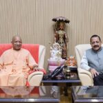 केंद्रीय राज्य मंत्री जितेंद्र सिंह ने मुख्यमंत्री योगी से की मुलाकात