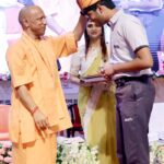 CM Yogi participated in the meritorious student felicitation ceremony.