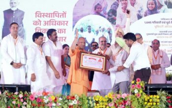 CM Yogi gave allotment letters to the beneficiaries of various schemes.