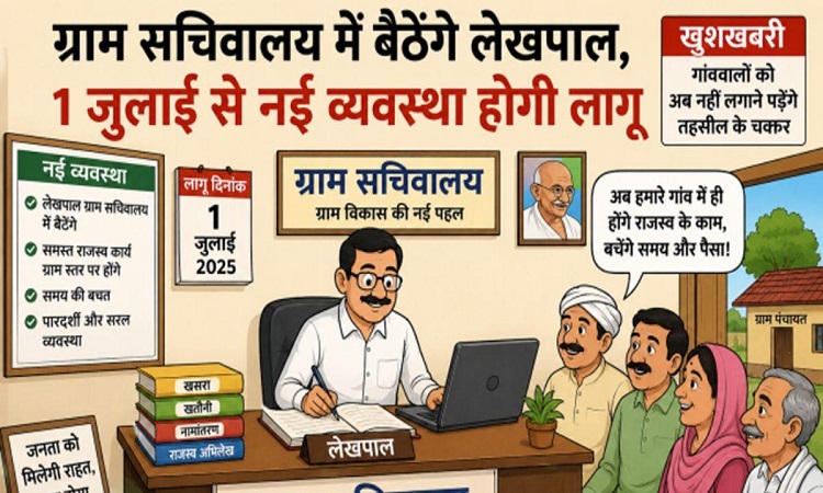 ग्राम सचिवालय में 1 जुलाई से बैठेंगे लेखपाल, अब ग्रामीणों को नहीं लगाने पड़ेंगे तहसील के चक्कर