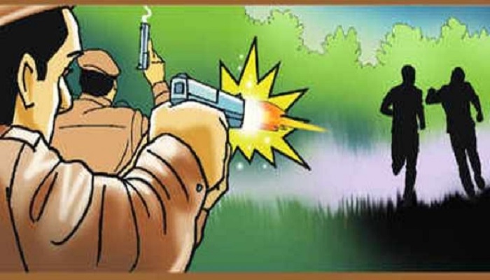 पुलिस मुठभेड़ में 50 हजार का इनामी बदमाश मेहताब ढेर, दरोगा भी घायल