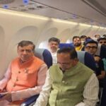 सतीश महाना ने किया जेवर एयरपोर्ट की पहली उड़ान का सफर