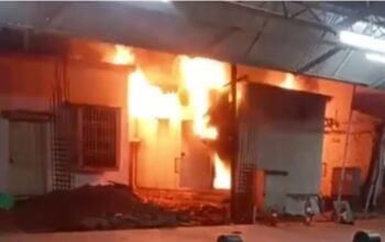 There was chaos due to fire in private school